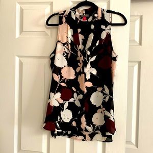 Floral multi color sleeveless blouse size M. Vince Camuto brand